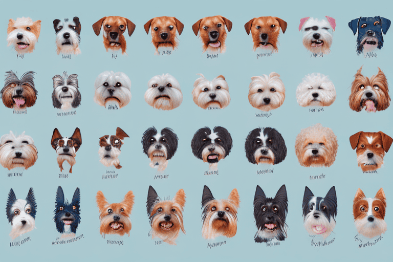 A variety of different dog breeds