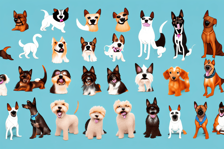 Various types of dogs