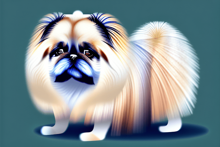 A pekingese dog