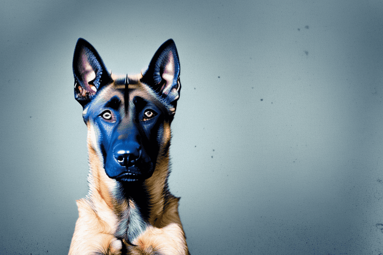 A belgian malinois dog