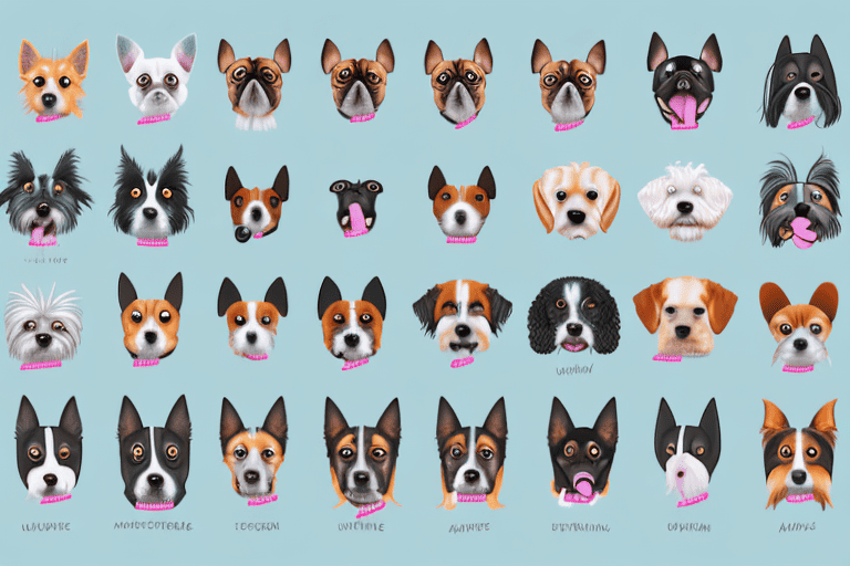 A variety of different dog breeds