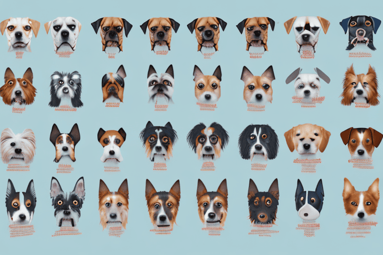 A variety of different dog breeds