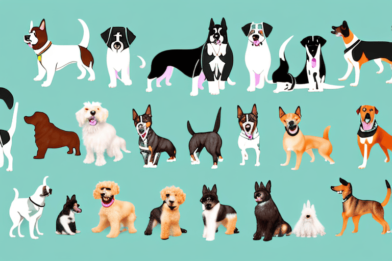 Various types of dogs