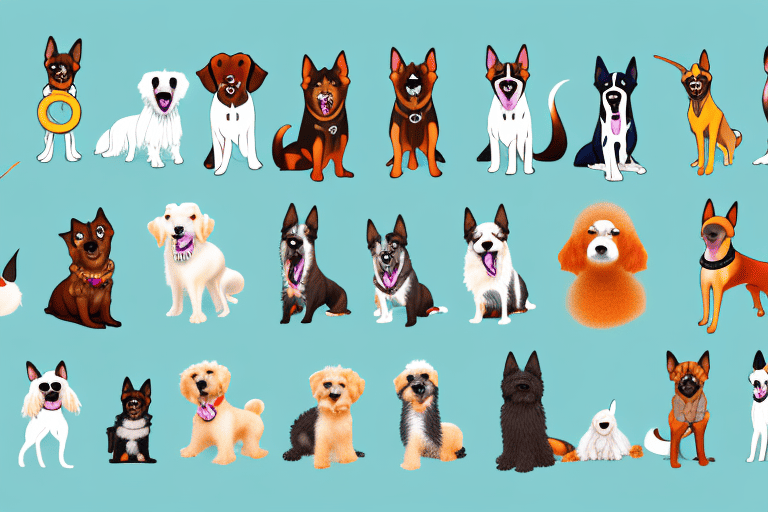 Various types of dogs with distinct characteristics