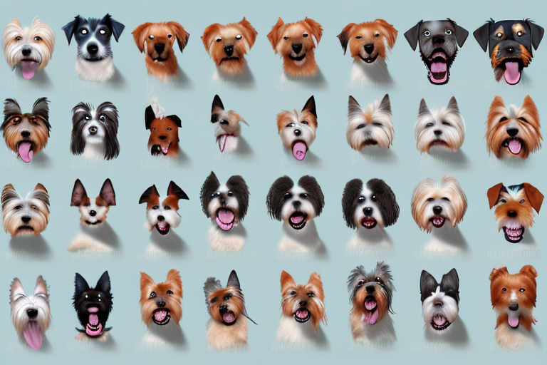 15 different dog breeds