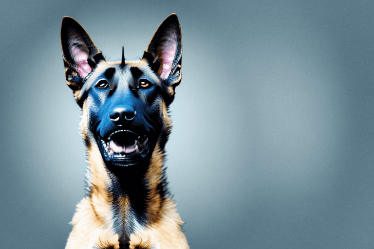 A belgian malinois dog