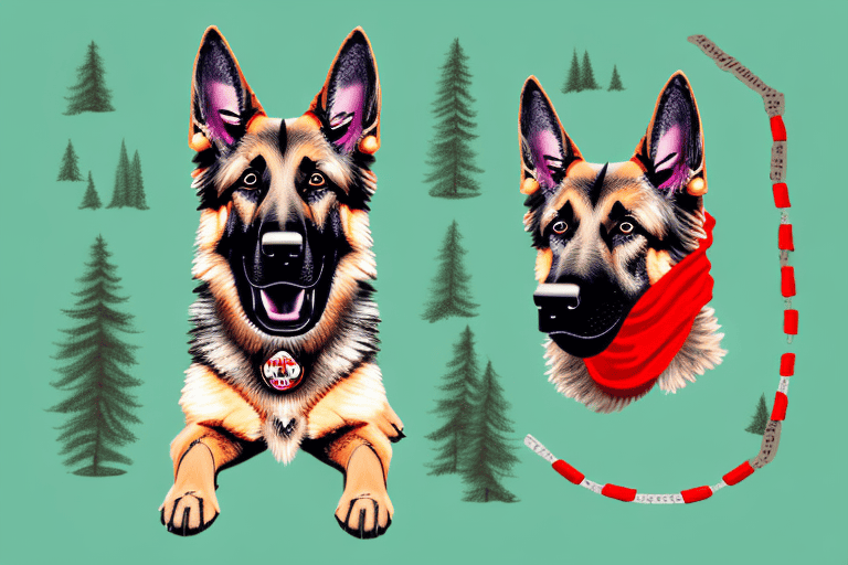 A german shepherd