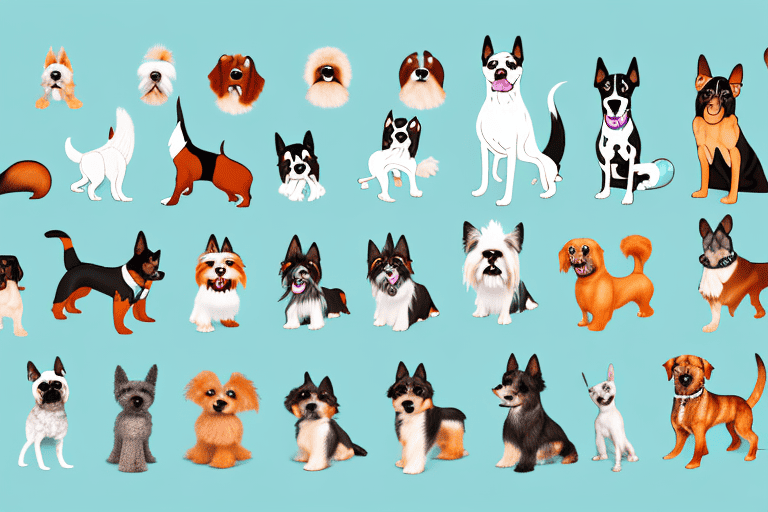 Various types of dogs