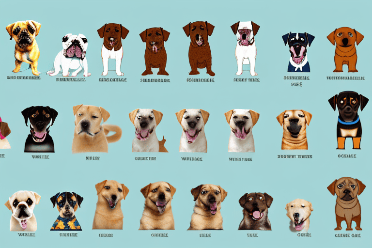 Various types of dogs