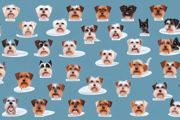 Several different types of terrier dogs