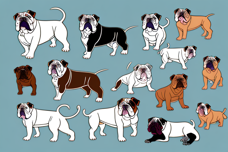 Several different types of bulldog breeds