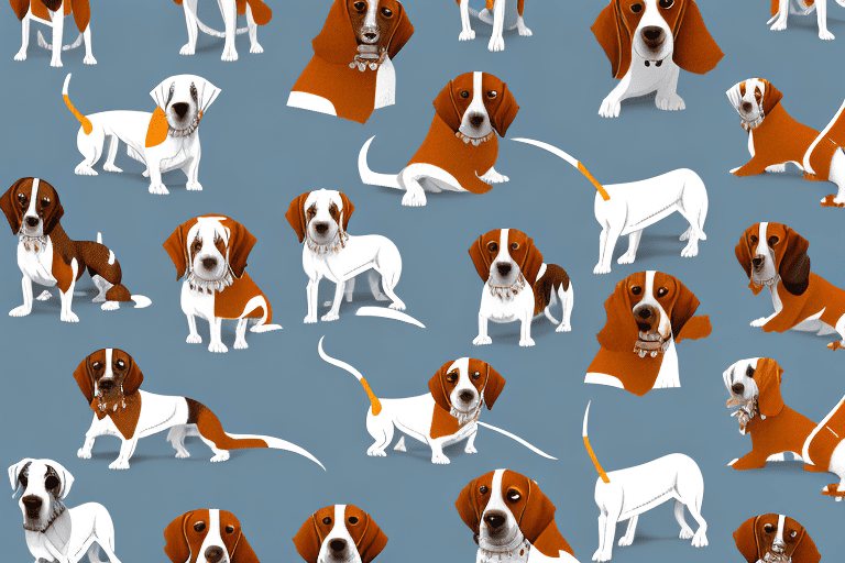 Several different types of hound dogs