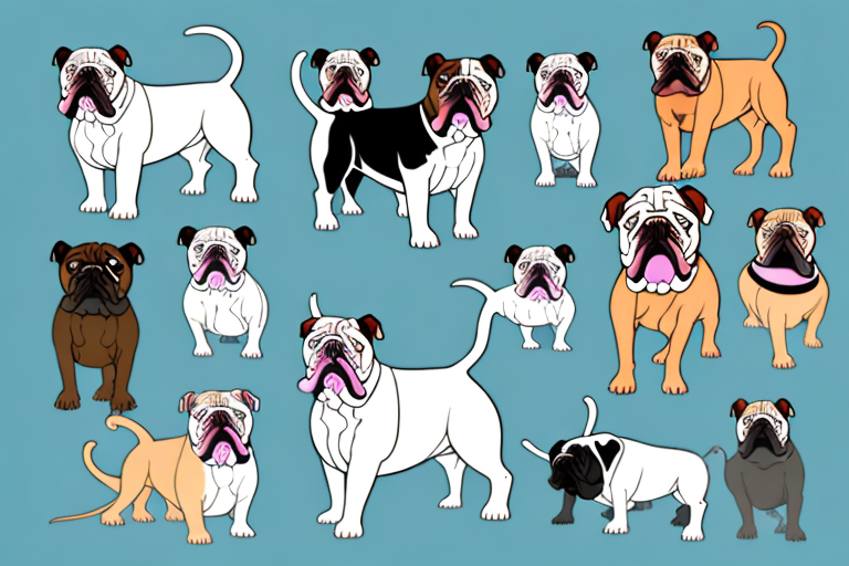 Various bulldog breeds