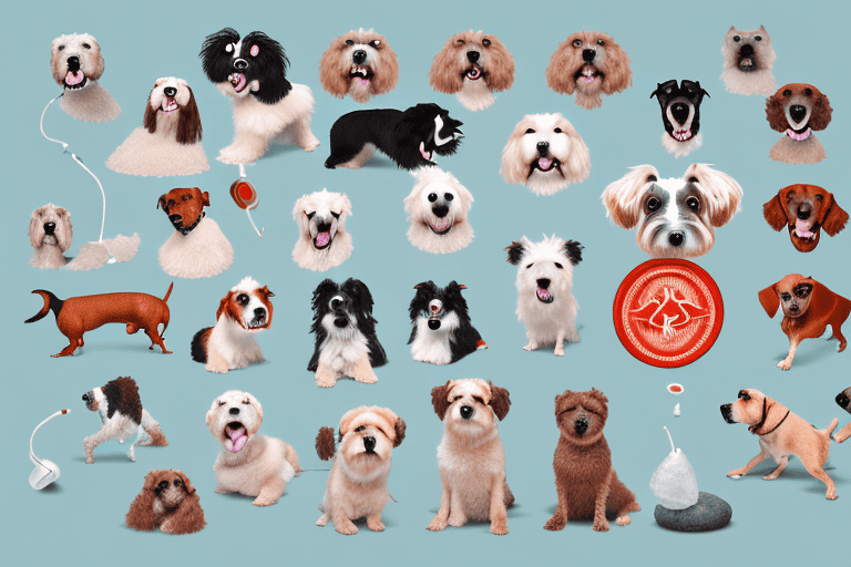 A few different breeds of dogs