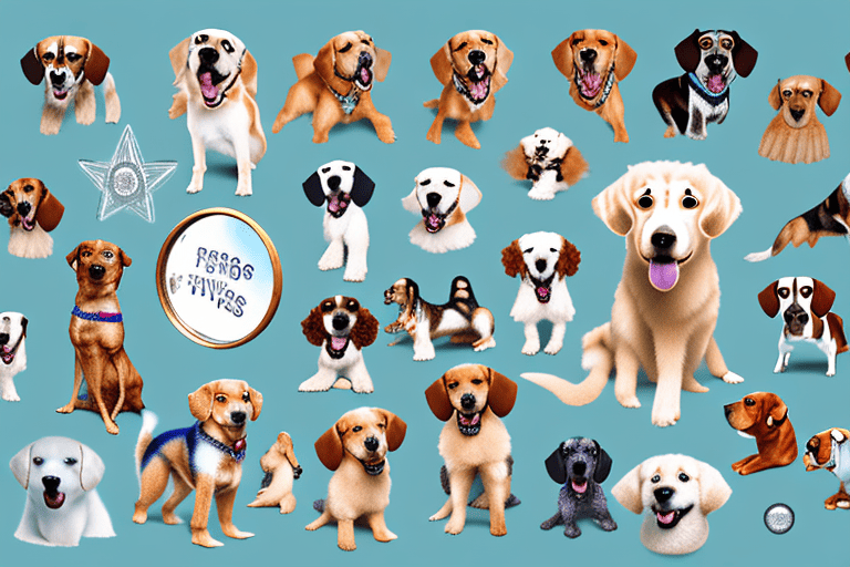 Various types of dogs showcasing different personalities