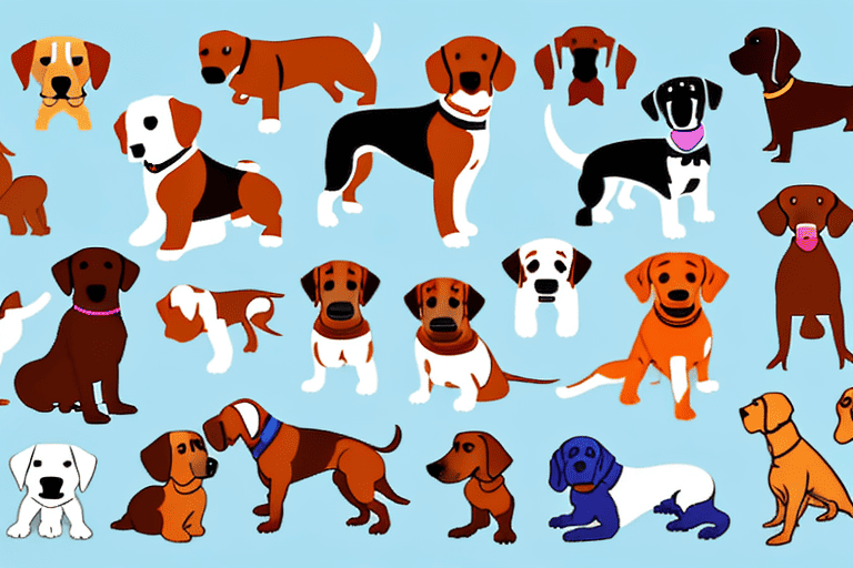 Various types of dogs