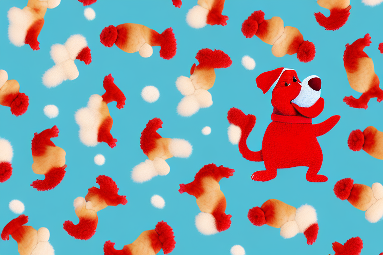 Several variations of clifford the big red dog