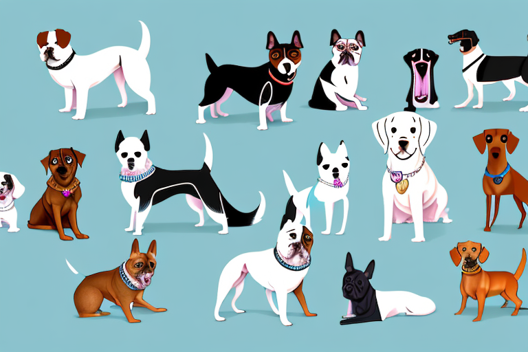 Five distinct types of dogs