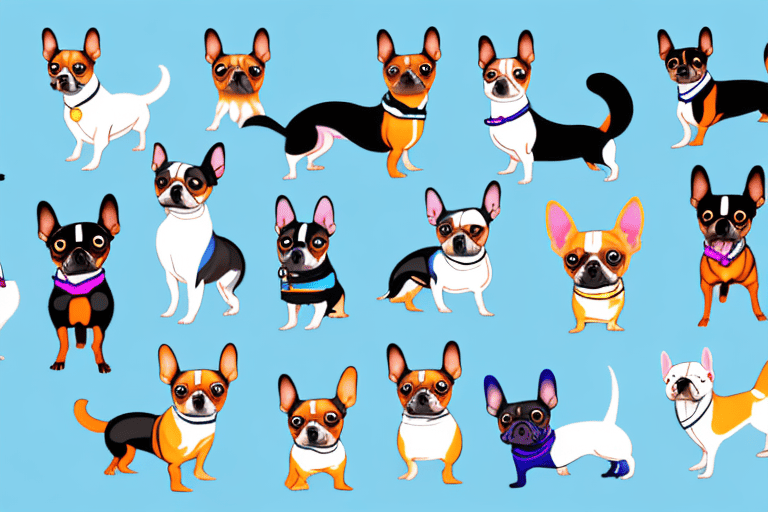 Various small dog breeds such as a chihuahua