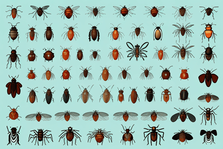 Several different types of bugs