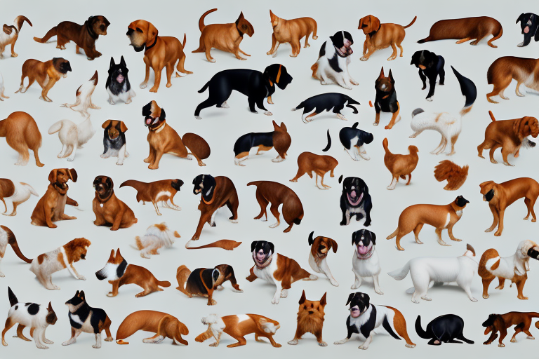 Seven distinct dog breeds