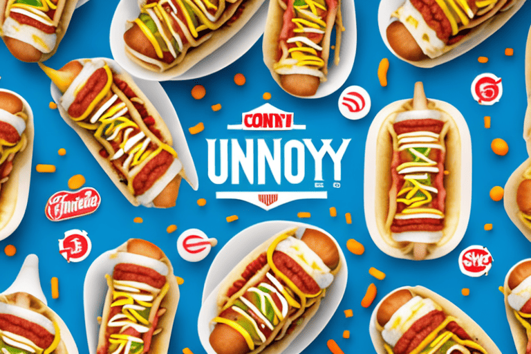 Several different styles of coney dogs