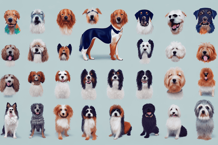 A variety of distinct dog breeds