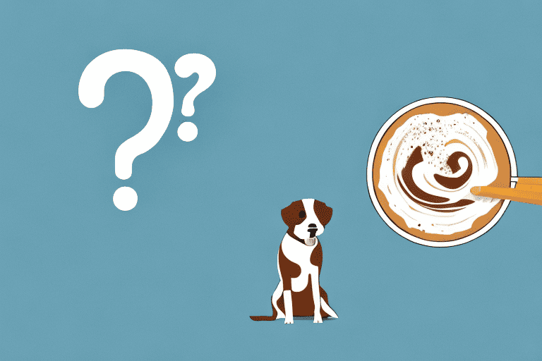 A curious dog sitting next to a bowl of coffee ice cream