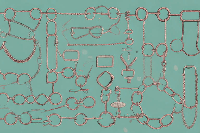 Several different types of dog chains