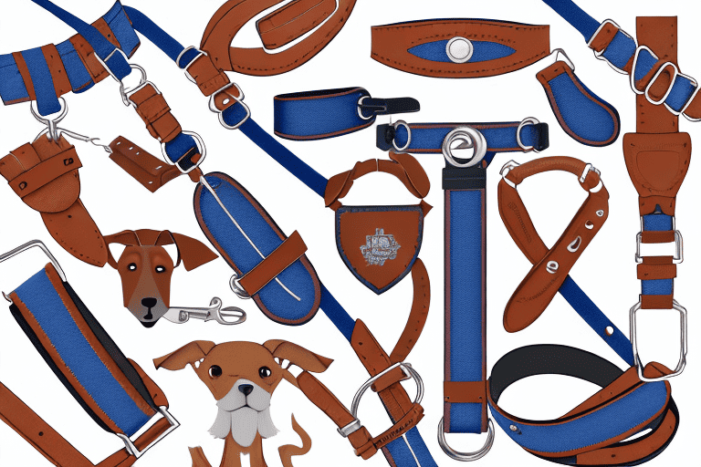 Various types of dog collars