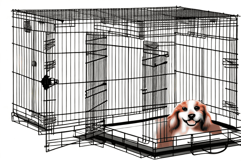 An impact high anxiety dog crate