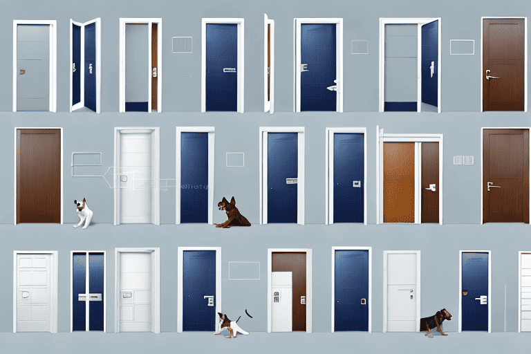 Various types of dog doors