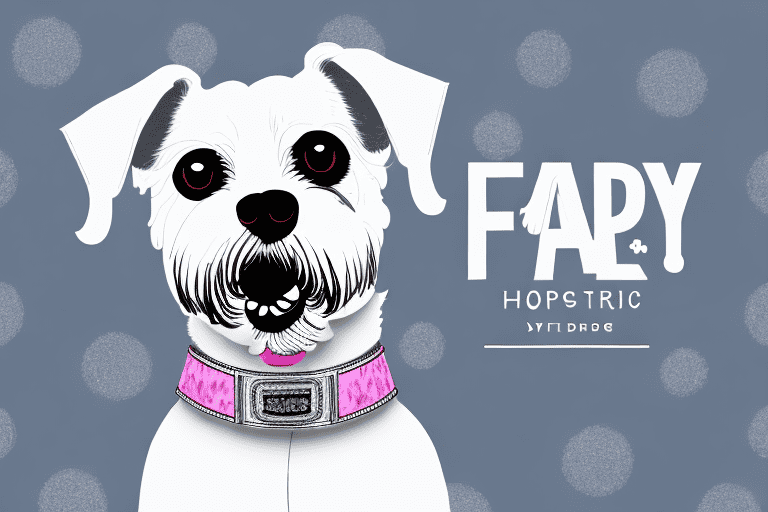 A stylish dog wearing a harry barker collar