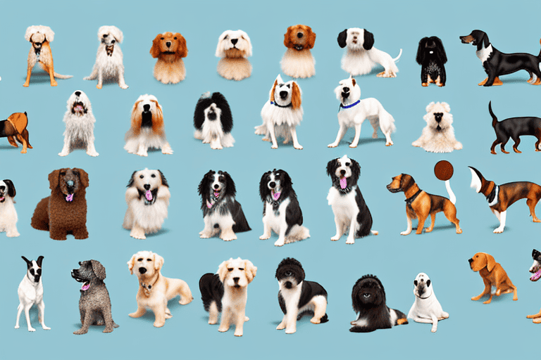 Various breeds of dogs