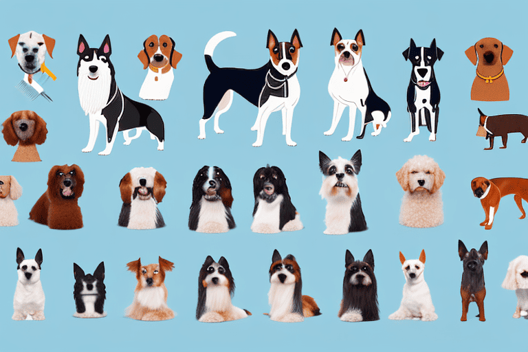 Several different dog breeds