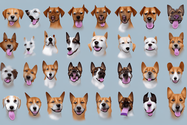 Several different types of dog noses