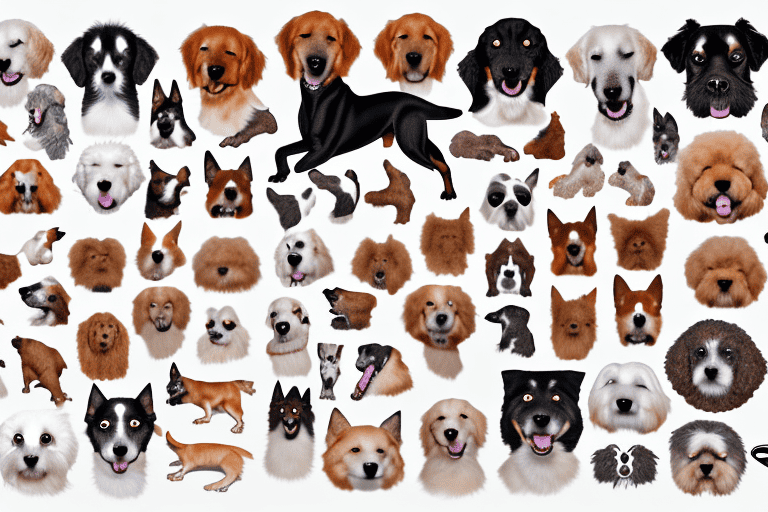 Several distinct dog species