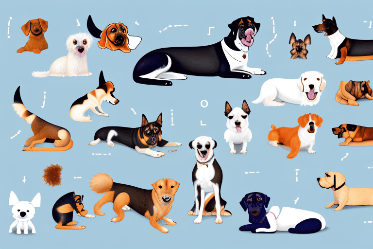 Various types of dogs