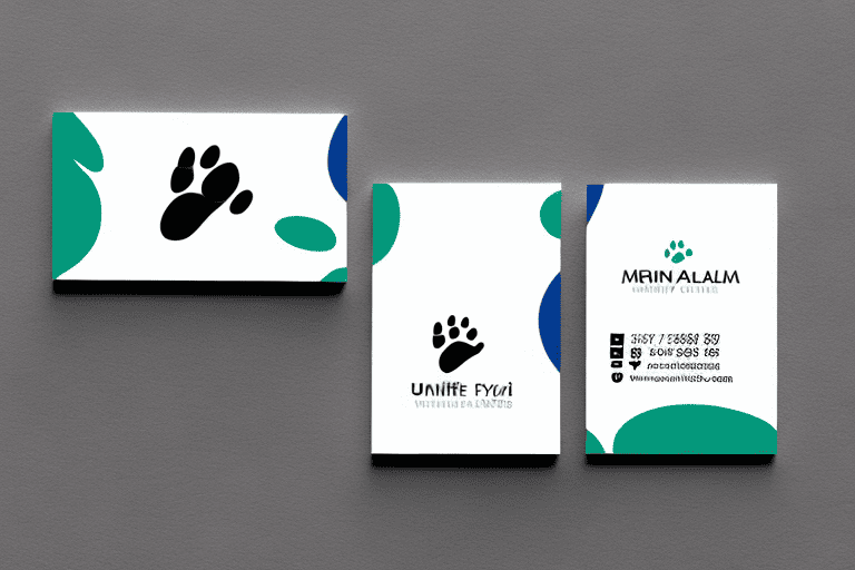 A variety of business cards scattered around