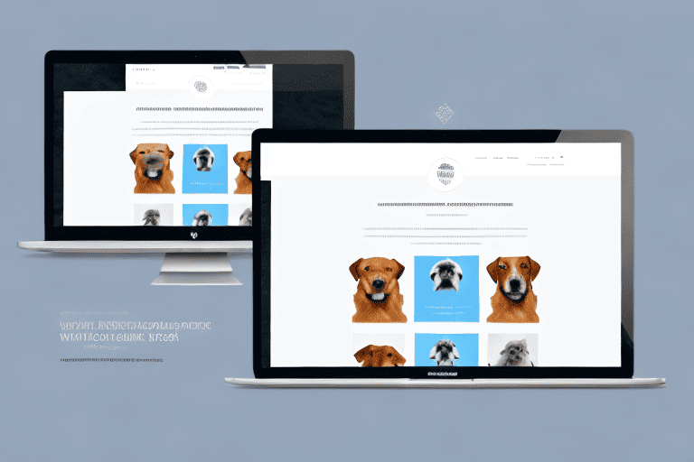 A sleek and user-friendly website interface featuring various dog breeds