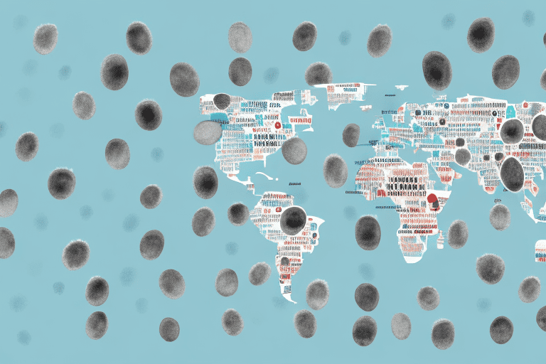 A map marked with paw prints indicating the locations of various dog breeding clinics