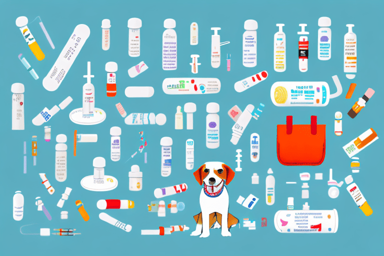 Various types of dogs with band-aids on them