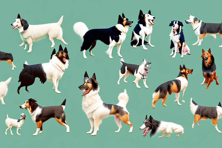 Various herding breed dogs such as border collies