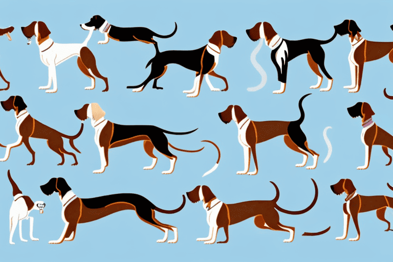 Several different dog breeds known for their long legs