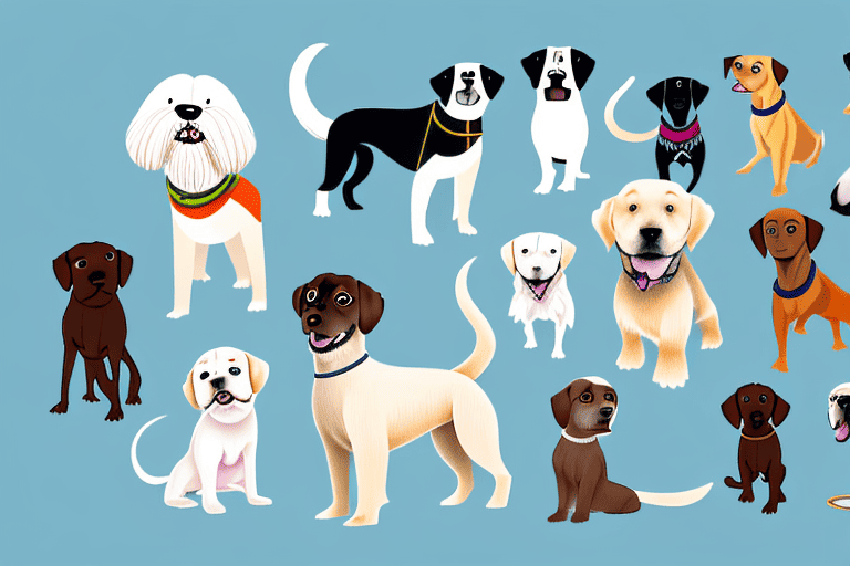 Several diverse dog breeds that start with the letter "l"