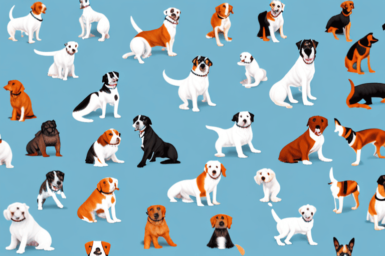 Several different dog breeds