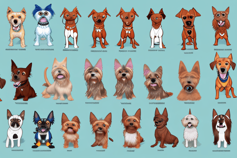 Various dog breeds starting with the letter 'v'