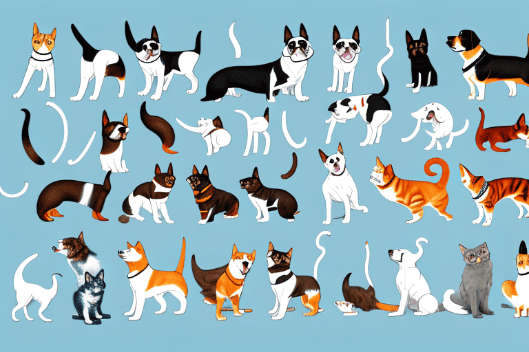 Various types of dogs and cats