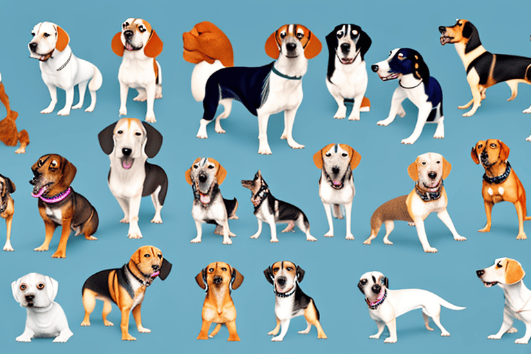 Several different dog breeds known for being vocal