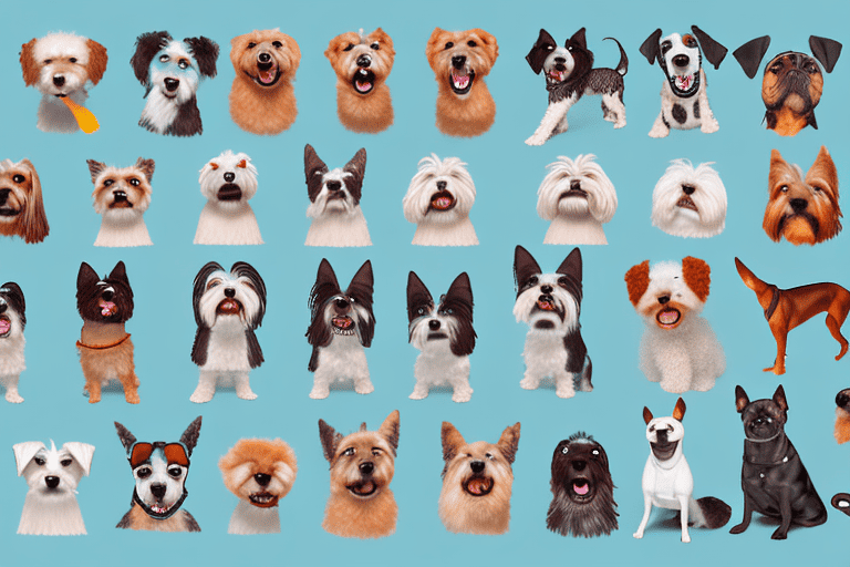 Ten different dog breeds